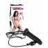 You2Toys - Puhallettava Strap-On, ontto silikonidildo (musta)