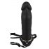 You2Toys - Puhallettava Strap-On, ontto silikonidildo (musta)