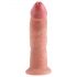 King Cock 9 - Imukupin elävä dildo (23cm) - luonnollinen