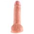 King Cock 7 kiveä dildoa (18 cm) - luonnollinen