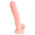 Lääketieteellinen silikoni dildo (18 cm) - luonnollinen