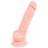 Lääketieteellinen silikoni dildo (18 cm) - luonnollinen