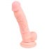 Lääketieteellinen silikoni dildo (18 cm) - luonnollinen