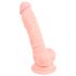 Lääketieteellinen silikoni dildo (18 cm) - luonnollinen