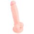 Lääketieteellinen silikoni dildo (18 cm) - luonnollinen