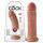 King Cock 8 tuuman dildo - tumma luonnollinen