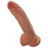 King Cock 9 kivesdildo (23 cm) - ruskea