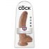 King Cock 9 kivesdildo (23 cm) - ruskea