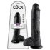 King Cock 10 musta dildo (25 cm) - realistinen nautinto