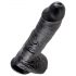 King Cock 10 musta dildo (25 cm) - realistinen nautinto