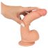 Realistixxx - realistický dildo s přísavkou (22 cm) - přírodní