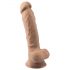 Silexd 7 - imukuppi dildo - 17,5 cm (luonnollinen)