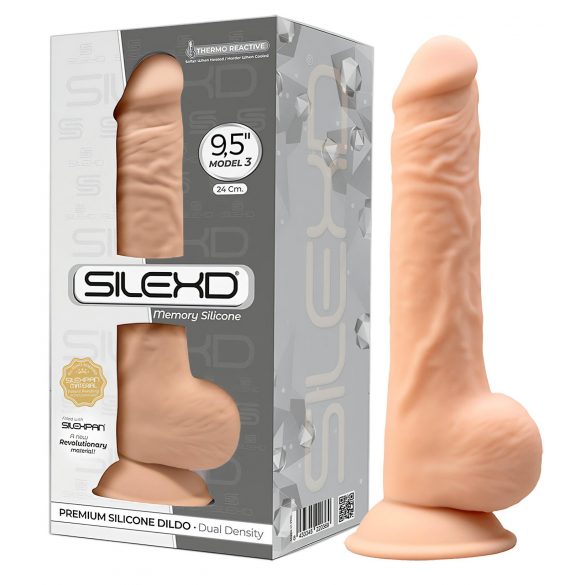 Silexd 9.5 - Imukuppi dildo 24cm (nude)