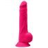 Silexd 9,5 - tvarovatelné dildo s varlaty a přísavkou - 24cm (růžové)