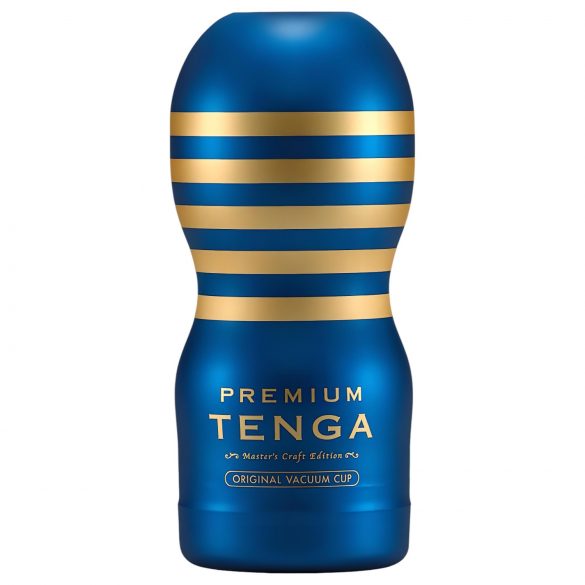 TENGA Premium Original - kertakäyttöinen masturbaattori (sininen)