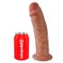 King Cock 10 - Tumma, iso imukupillinen dildo (25 cm)