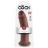 King Cock 10 imukuppidildo (25 cm) - ruskea