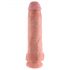 King Cock 11 - imukuppis, kivekäs dildo (28 cm) - luonnollinen