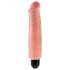 King Cock 7 Stiffy - vedenkestävä, luonnollinen vibraattori (18cm) - nude