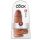 King Cock 9 Chubby - imukupilla, dildo (23 cm) - tumma luonnollinen