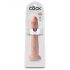 King Cock 13 - gigantický realistický dildo (33 cm) - přírodní