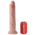 King Cock 13 - gigantický realistický dildo (33 cm) - přírodní