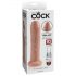 King Cock 7 - aidosti aidon näköinen dildoksi (18cm) - luonnollinen