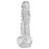 King Cock Clear 8 - tarttuva kivesdildo (20cm)