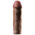 X-TENSION Mega 2 - realistický návlek na penis (20,3 cm) - tmavě přírodní