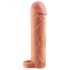 X-TENSION Perfect 2 - návlek na penis s kroužkem na varlata (19cm) - přírodní