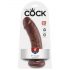 King Cock 8 dildoa (20cm) - ruskea