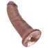 King Cock 8 dildoa (20cm) - ruskea