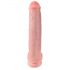 King Cock 15 - přísavný dildo s varlaty (38 cm) - tělová barva