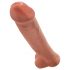 King Cock 15 - jättidildo (38cm) - tumma luonnonsävy