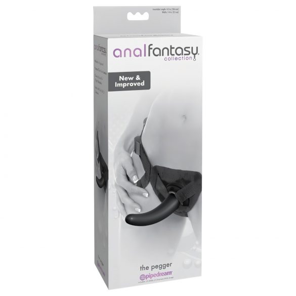 Analfantasy Pegger - Musta strap-on dildö