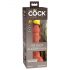 King Cock Elite 6 - imukuppit, aito dildo (15cm) - tumma