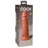 King Cock Elite 8 - Imukupilla varustettu dildo (20 cm) - tumma luonnonväri