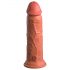 King Cock Elite 8 - Imukupilla varustettu dildo (20 cm) - tumma luonnonväri