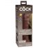 King Cock Elite 8 - Realistic Suction Cup Dildo (8 inches) - Brown 