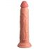 King Cock Elite 9 - přísavný vibrátor 23 cm - přirozený