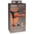 King Cock Elite: Mukava strap-on (tumma luonnollinen)