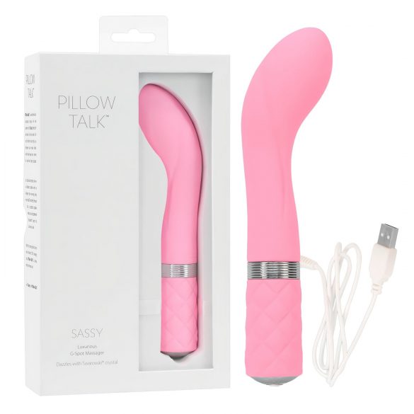 Pillow Talk Sassy - nabíjecí vibrátor na bod G (růžový)