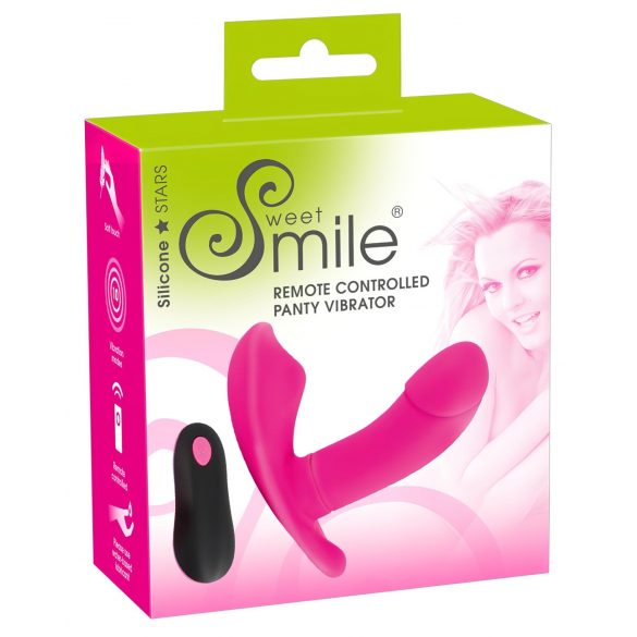 SMILE Akkus Pantyvibraattori, kaukosäädin, pinkki