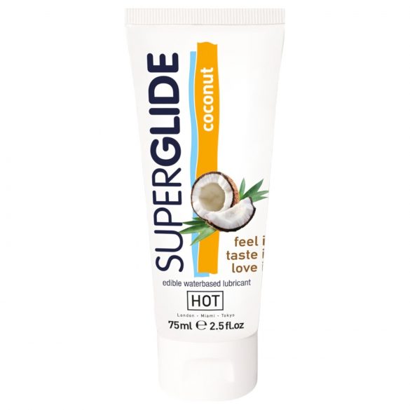 HOT Superglide Kokos - jedlý lubrikant (75ml)