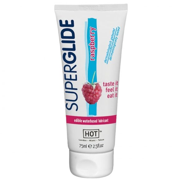 HOT Superglide Malina - jedlý lubrikant (75ml)