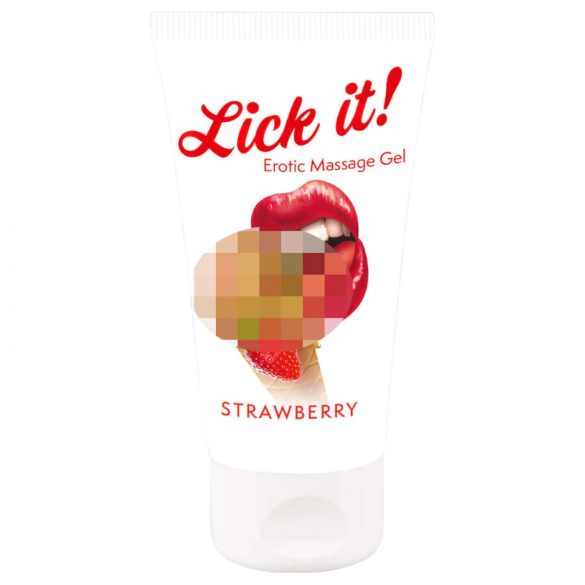 Lick it! - Mansikkamakuinen syötävä liukuvoide (50ml)