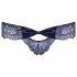 Obsessive Auroria - Bow Embroidered Women's Panties (Blue) - L/XL