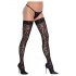 Cottelli Legwear - pantterikuosioinen stay-up (musta) - 4