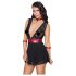 Cottelli Bondage - Pitsinen Babydoll Musta - XL