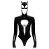 Black Velvet: Batwoman body mustilla hihoilla